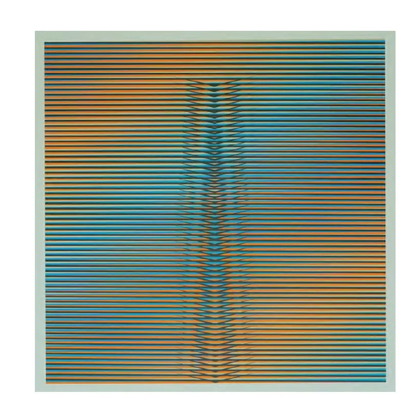Induction Cromatique à Double Frécuence Lucca (L1), obra de Carlos Cruz-Diez