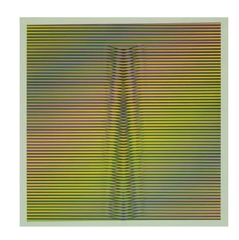 Induction Cromatique à Double Frécuence Lucca (L2), obra de Carlos Cruz-Diez