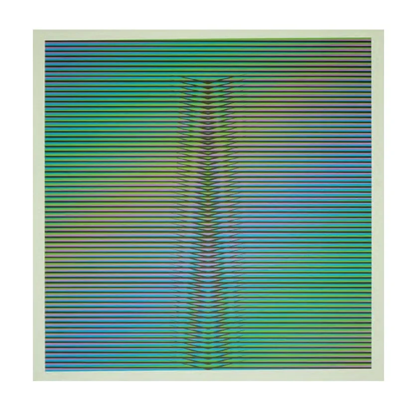 Induction Cromatique à Double Frécuence Lucca (L3), obra de Carlos Cruz-Diez