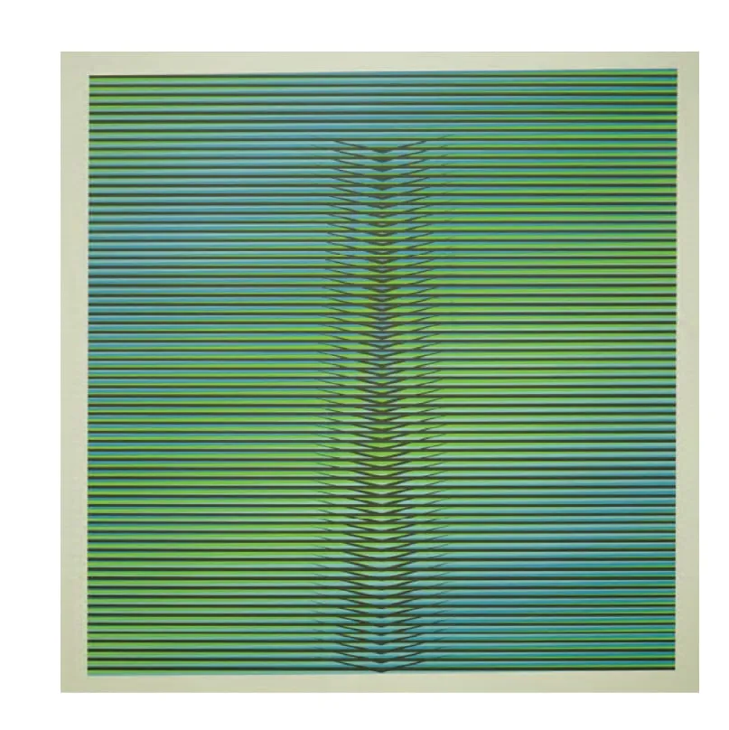 Induction Cromatique à Double Frécuence Lucca (L4), obra de Carlos Cruz-Diez