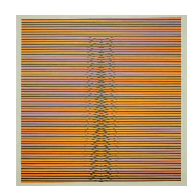 Induction Cromatique à Double Frécuence Lucca (L7), obra de Carlos Cruz-Diez