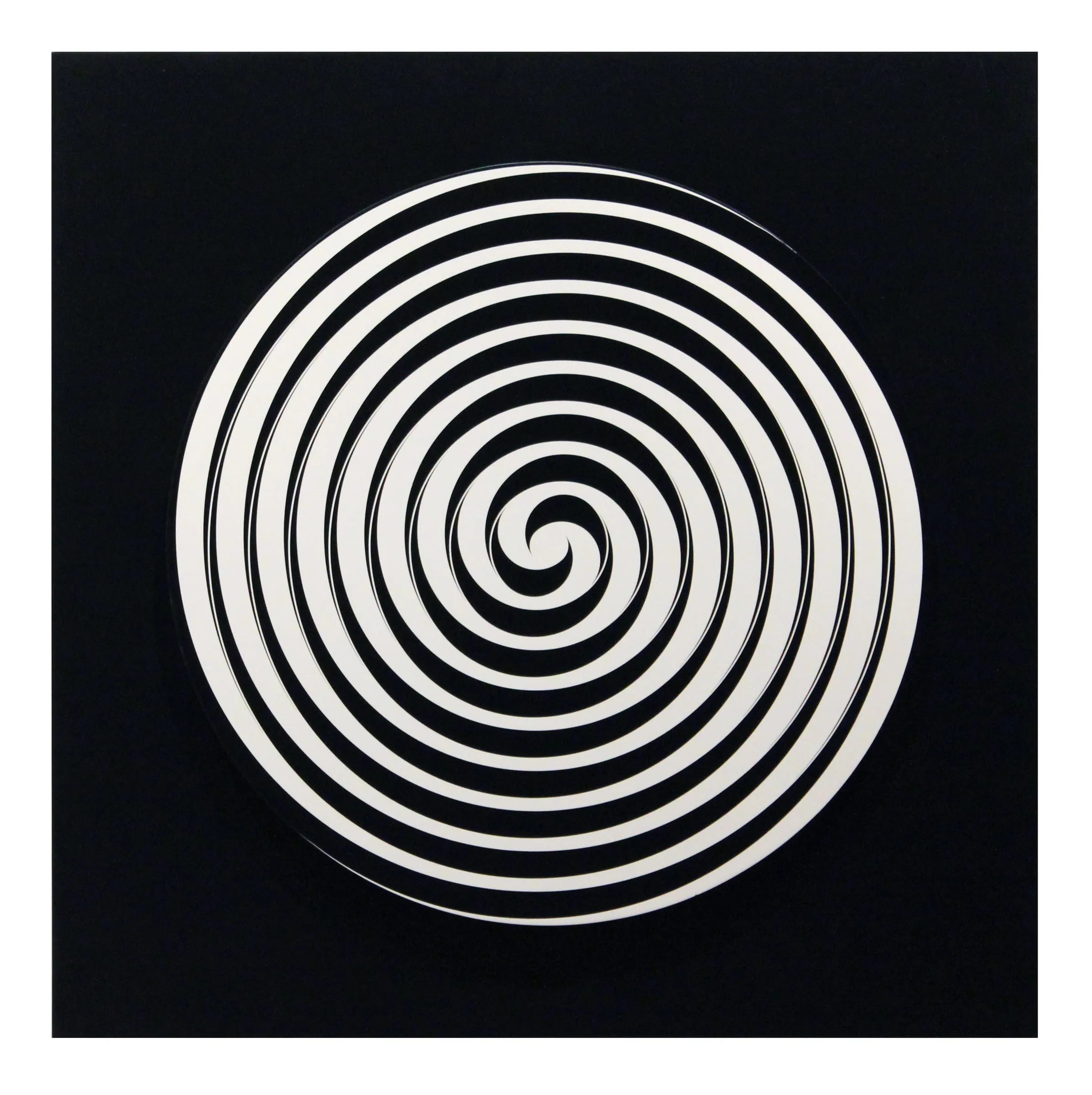 Dinamica Circolare (Nastro) (doble espiral), obra de Marina Apollonio