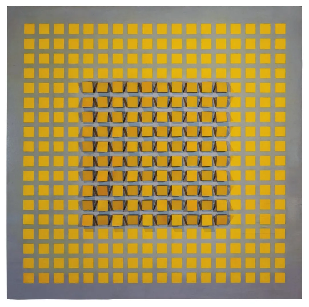 Amarillo Fragmentado, obra de Narciso Debourg